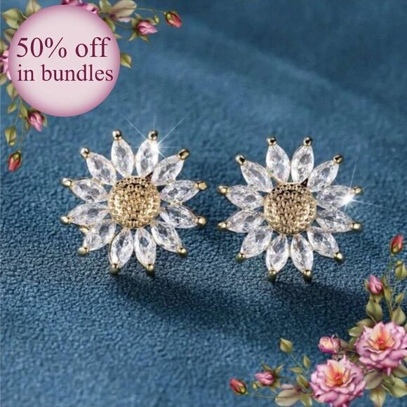 Sunflower Stud earrings - Picture 1 of 13